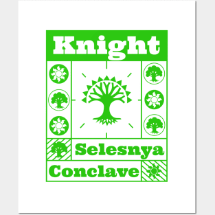 Selesnya Conclave | Knight | MTG Guild Green on White Design Posters and Art